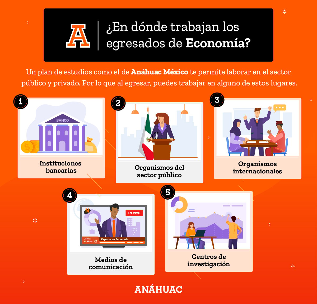 4 Razones para estudiar Economía en Anáhuac México