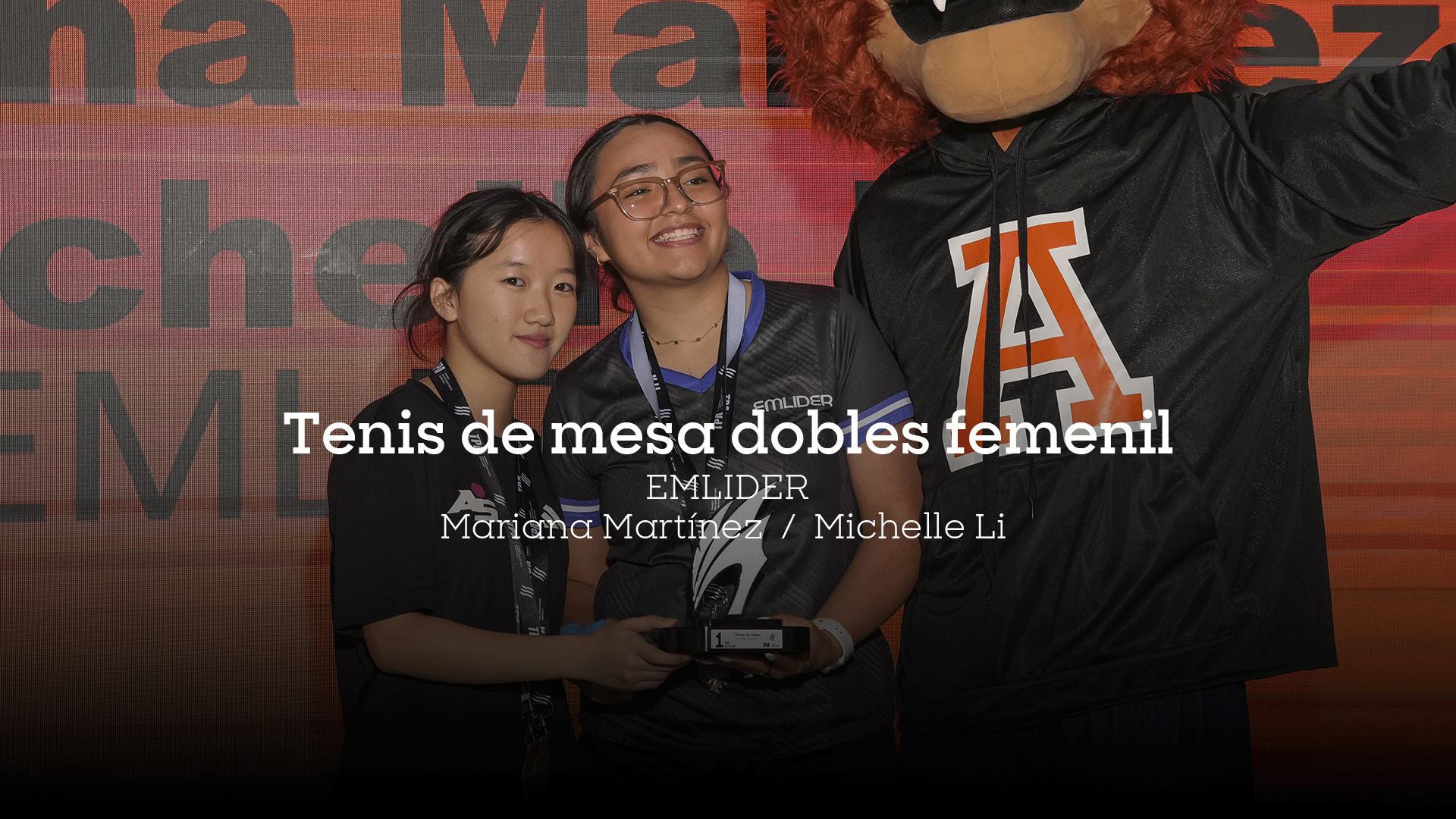 Tenis de mesa dobles femenil