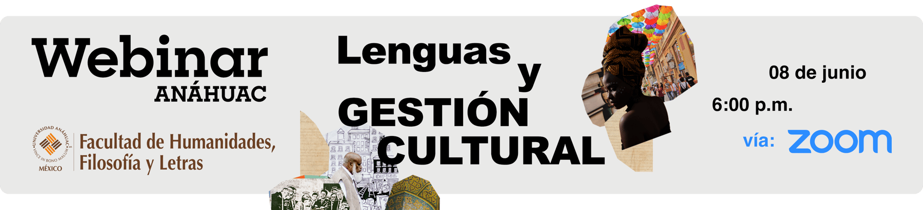 banner webinar Lenguas y Gestión Cultural