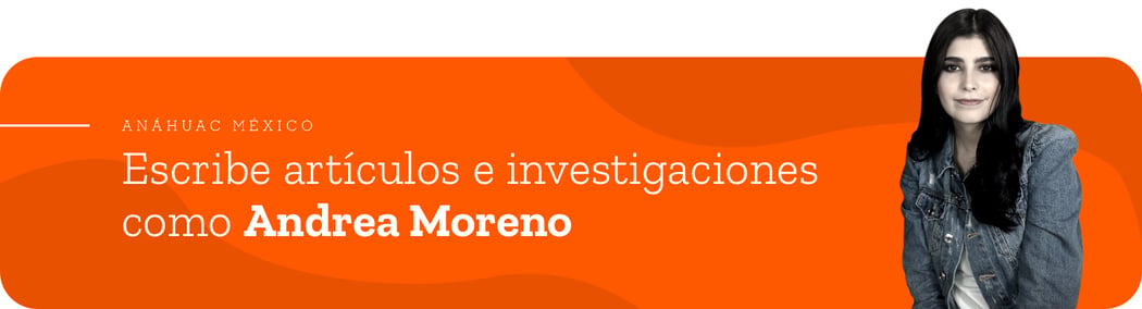 Escribe artículos e investigaciones